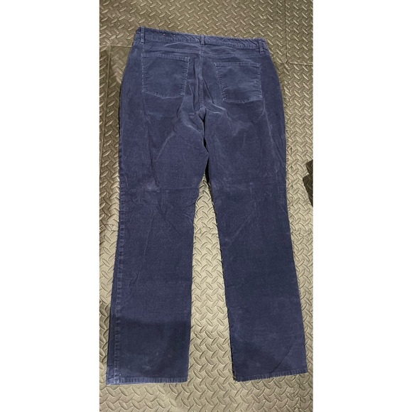Talbot's Flawless Five Pocket Straight Curvy Navy Corduroy Pants, size 16 Long - Picture 7 of 8